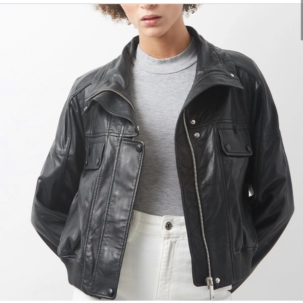 LTH JKT Xin Leather Bomber Jacket